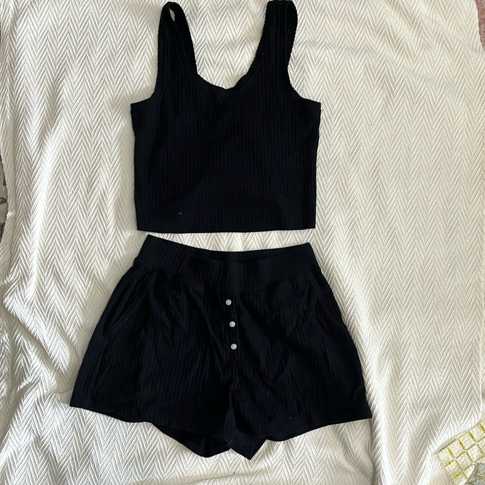 Old Navy Ribbed Pajama Set Size S